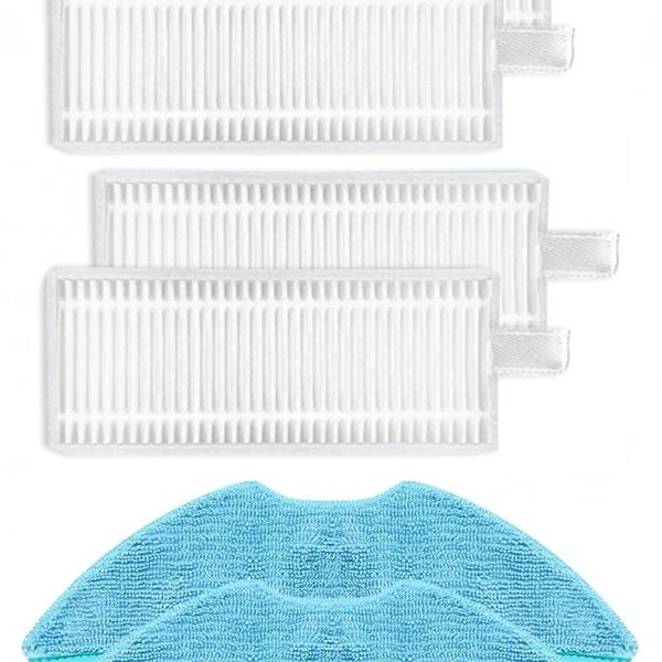 Philips 2000 Serileri HomeRun Aqua ile Uyumlu 4 Adet Hepa Filtre 2 Adet Mop Fiber Paspas
