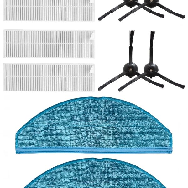 Philips 7000 Serileri HomeRun Aqua ile Uyumlu 4 Adet Hepa Filtre 4 Adet Yan Fırça 2 Adet Mop Paspas