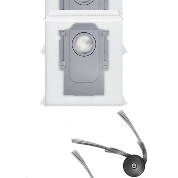 Roborock QRevo L Uyumlu 2 Adet Yan Fırça 2 Adet Toz Torbası