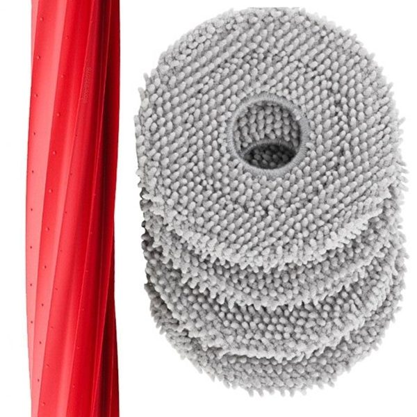 Roborock QRevo Pro Uyumlu 1 Adet Ana Fırça 4 Adet Mop Fiber Paspas