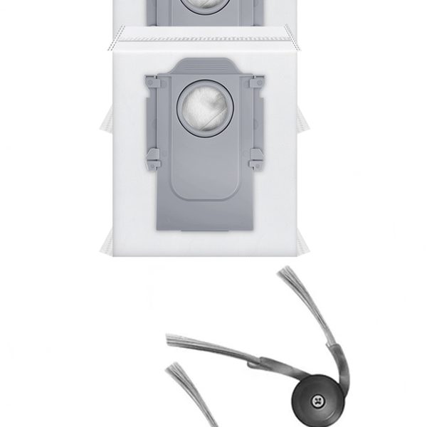 Roborock QRevo C Uyumlu 2 Adet Yan Fırça 2 Adet Toz Torbası