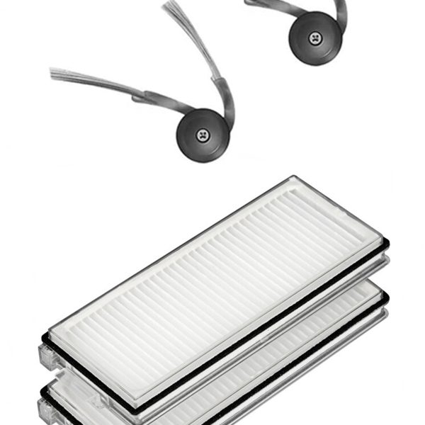 Roborock QRevo Edge Uyumlu 2 Adet Hepa Filtre 2 Adet Yan Fırça