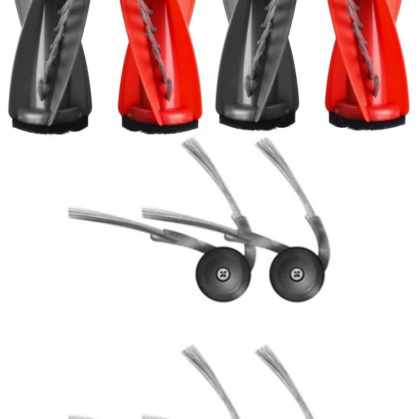 Roborock QRevo C Uyumlu 2 Adet Ana Fırça 4 Adet Yan Fırça