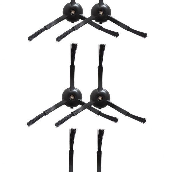 Roborock Q8 & Q8 Max Uyumlu 6 Adet Siyah Yan Fırça