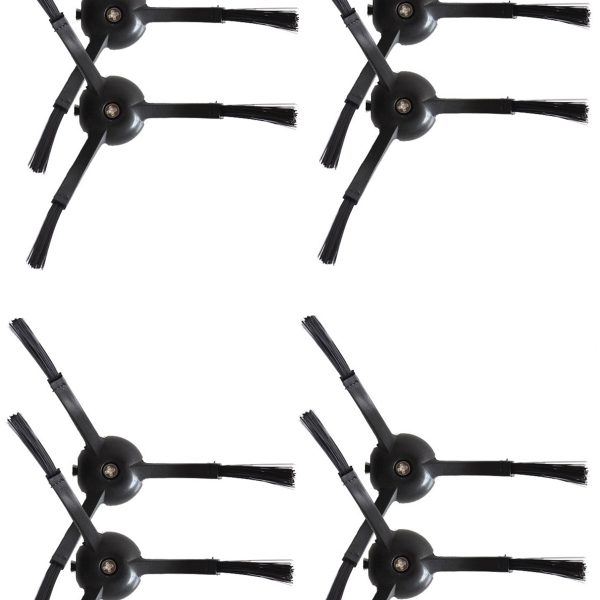 Roborock Q8 & Q8 Max Uyumlu 8 Adet Siyah Yan Fırça