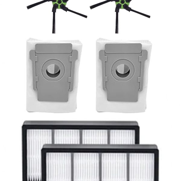 iRobot Roomba S9 S9+ Uyumlu 2 Adet Hepa Filtre 2 Adet Yan Fırça 2 Adet Toz Torbası