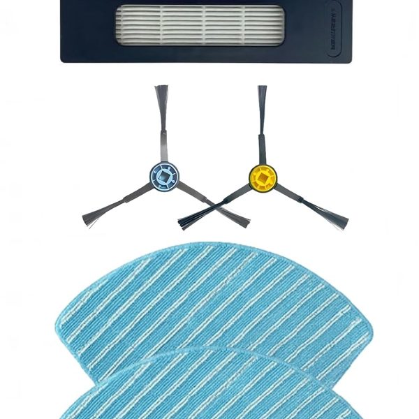 Fakir Robert RS 770 Uyumlu 2 Adet Hepa Filtre 2 Adet Yan Fırça 2 Adet Mop Fiber Paspas