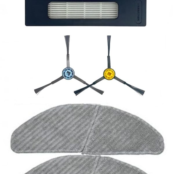 Fakir Robert RS 780 Uyumlu 2 Adet Hepa Filtre 2 Adet Yan Fırça 2 Adet Mop Fiber Paspas
