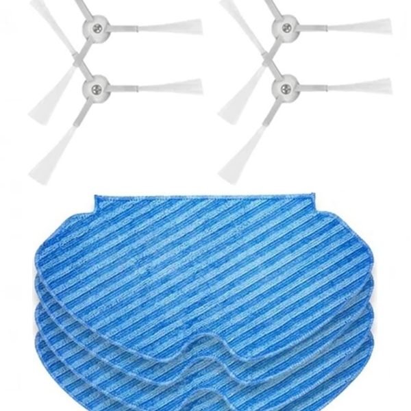Tefal RG7447 X-Plorer 60 Uyumlu 4 Adet Yan Fırça 4 Adet Mop Fiber Paspas