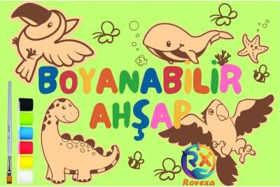 Eğitici Ahşap Boyama Oyuncak Aktivite Yaz Okulu Kreş Kurs Anaokulu Etkinlik Sanat Seti 12li