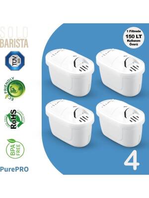 Jugg Uyumlu PurePro Su Arıtma Sürahi Filtresi 4 Adet