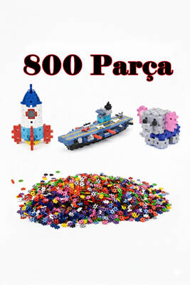 DreamBlocks Eğitici Tak-Çıkar Bloklar - Çocuklar İçin STEM Destekli Yaratıcı İnşa Oyun Seti 800 Parça