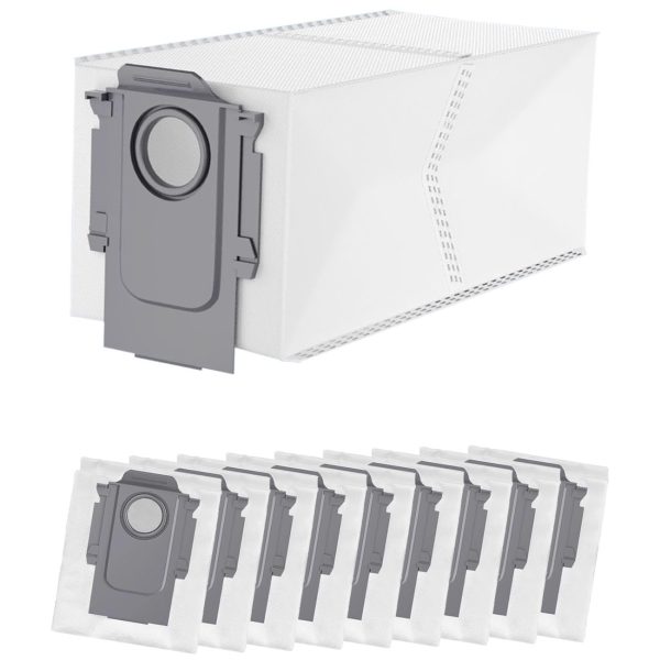 Roborock Q Revo/Qrevo Pro/QrevoMaxV/Qrevo Curv/s8 MaxVUltra/S8Max Ultra/Qrevo Edge/Qrevo S/Qrevo Plus/QreVo Master/Orevo Slim için 10 adet elektrikli süpürge torbası