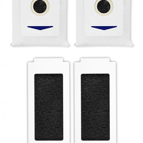 Ecovacs Deebot T30 Pro Omni Robot Süpürge Uyumlu 2 Adet Hepa Filtre 2 Adet Toz Torbası