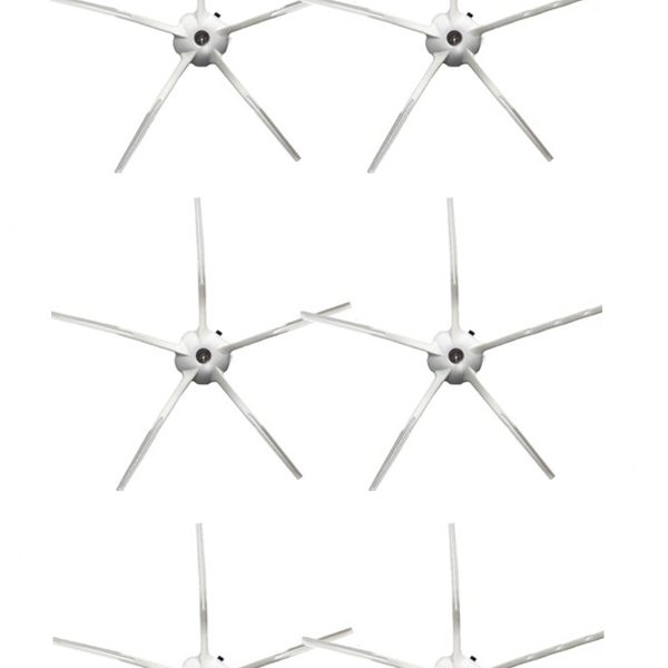 Roborock S6 MaxV Uyumlu 6 Adet Beyaz Yan Fırça