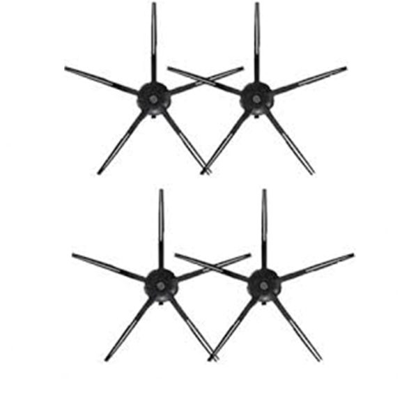 Roborock S5 Max Uyumlu 4 Adet Siyah Yan Fırça