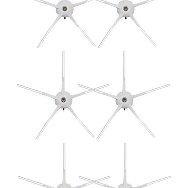 Roborock G10 Uyumlu 6 Adet Beyaz Yan Fırça
